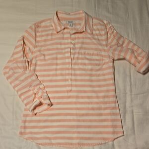 Old Navy Pink and White Button Down Shirt